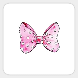 Cute Pink Bow Sticker for Sale by The Sticker Shop