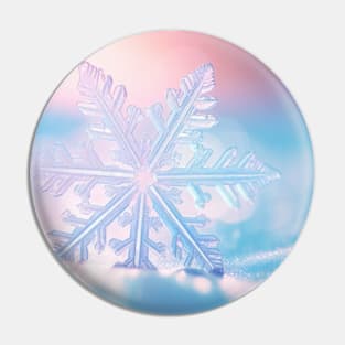 Snow Flake Nature Serene Tranquil Peace Pin