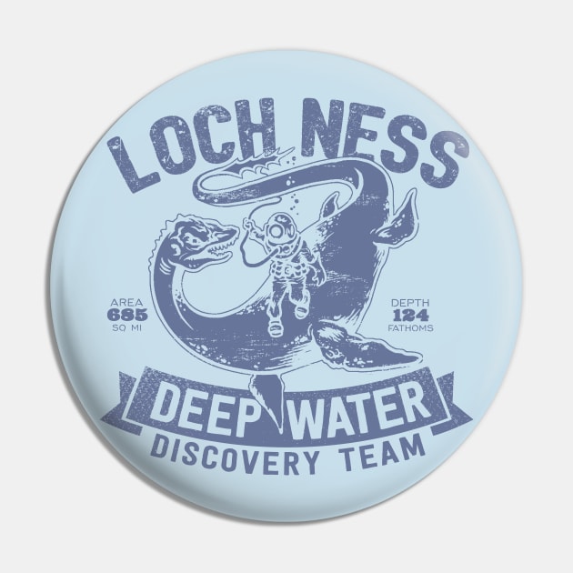 Loch Ness Deep Water Discovery Team Pin by MindsparkCreative