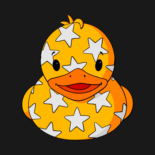 Star Pattern Rubber Duck by Alisha Ober Designs