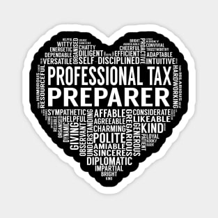 Professional Tax Preparer Heart Magnet