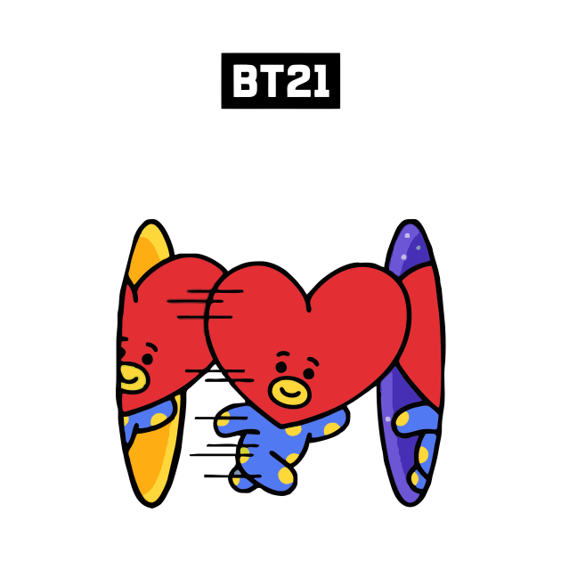 bt21 bts exclusive design 63 by Typography Dose