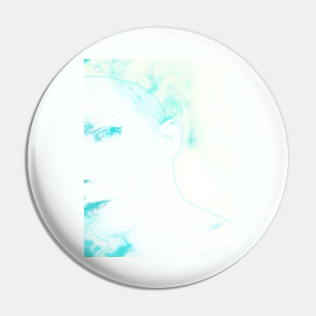 Portrait, digital collage and special processing. Face glimpse.Very beautiful guy. Very soft. Light blue. Pin by 234TeeUser234