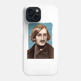 Russian Novelist Nikolai Gogol illustration Phone Case