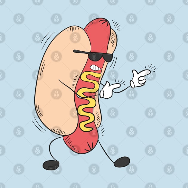 Cool hot dog by UniqueDesignsCo