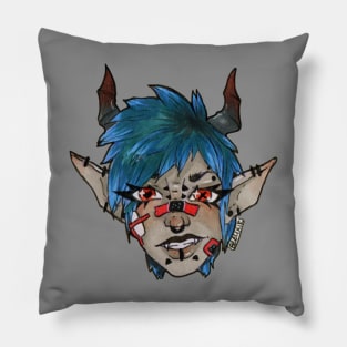 Punk monster boy Pillow