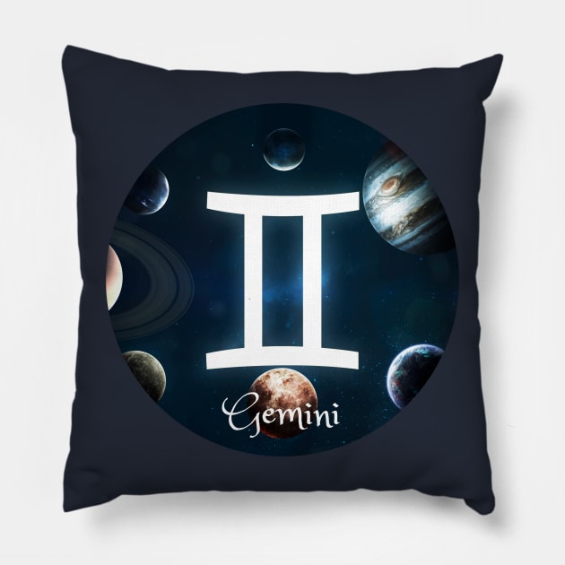 Gemini Pillow by Kat Heitzman