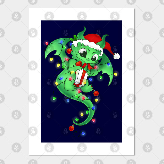 2022 Christmas Dragon Christmas Dragon - Christmas Dragon - Posters And Art Prints | Teepublic