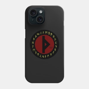 Red Thurisaz Elder Futhark Rune Symbol Phone Case