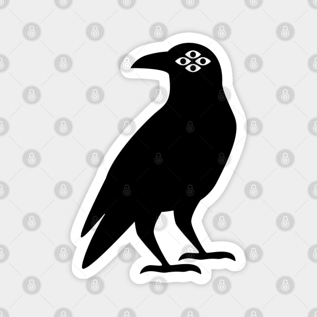 Cursed Crow - Blank Magnet by hya_bm