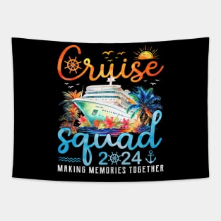 Cruise Squad 2024 Family Group Matching Summer Vacation Tapestry