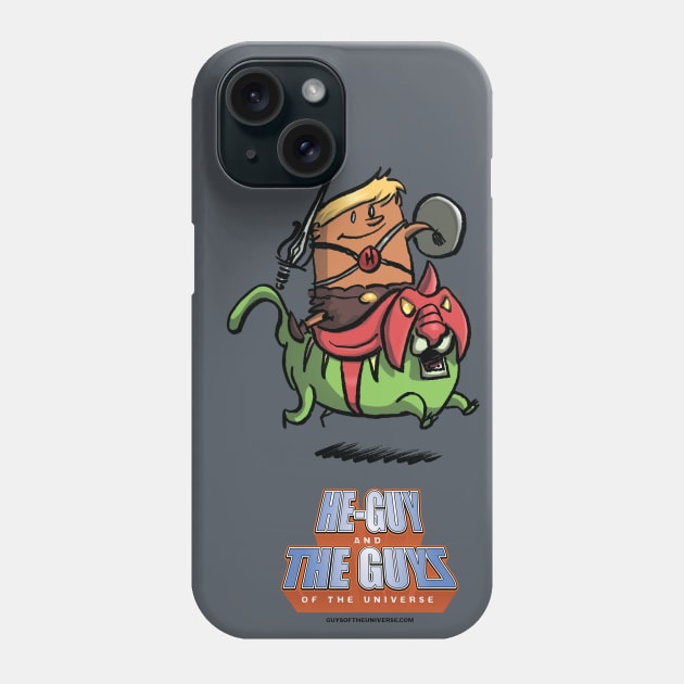 He-Guy and Fightcat Phone Case by scottzirkel