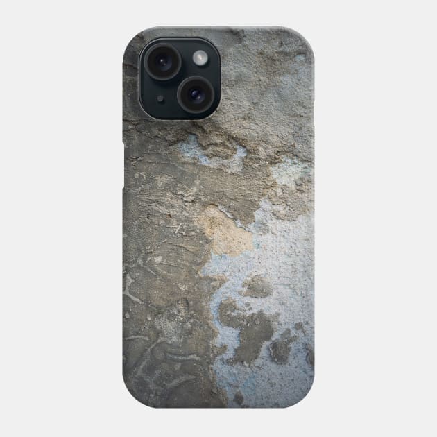Weathered and cracked concrete wall Phone Case by psychoshadow