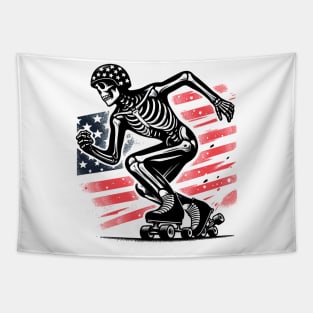 Skeleton Skater Tapestry