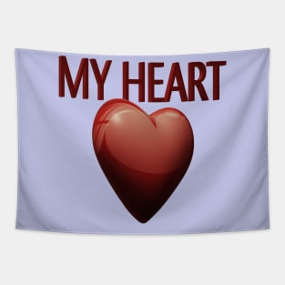 My heart 3d Tapestry