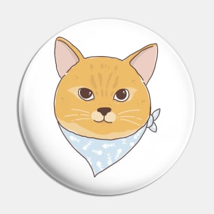 orange cat Pin