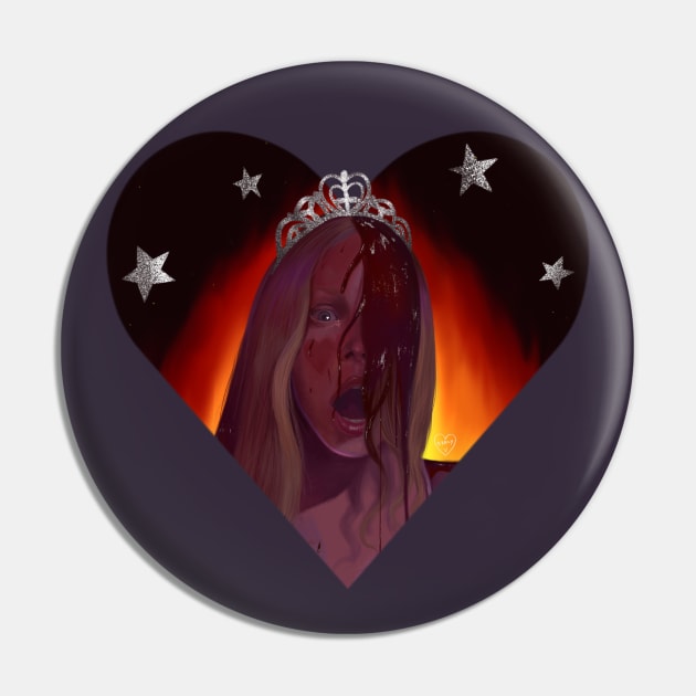 Heart of Carrie Pin by thelamehuman
