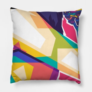 pop art lady sleeve Pillow