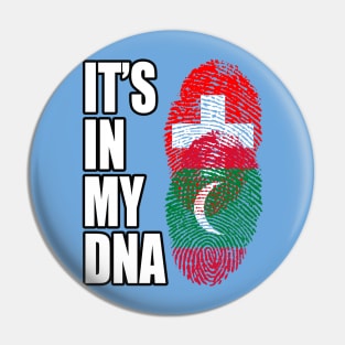 Switzerland And Maldivian Mix DNA Heritage Pin