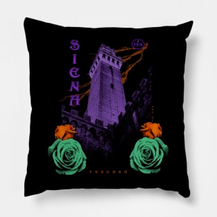 Siena. Italy Horror Poster Pillow