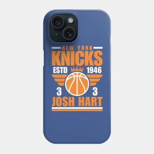 New York Knicks Josh Hart 3 Basketball Retro Phone Case