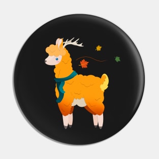 Autumn Llama Pin