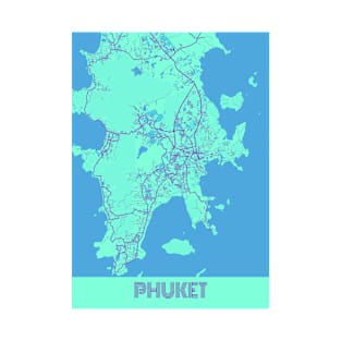 Phuket - Thailand Galaxy City Map T-Shirt