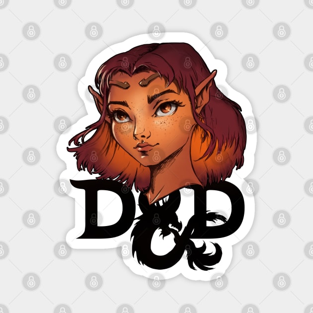 Dungeons and Dragons Elf Magnet by Anilia