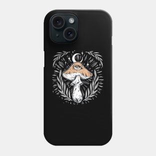 Mushroom Trippy Moon Fungi Love Phone Case