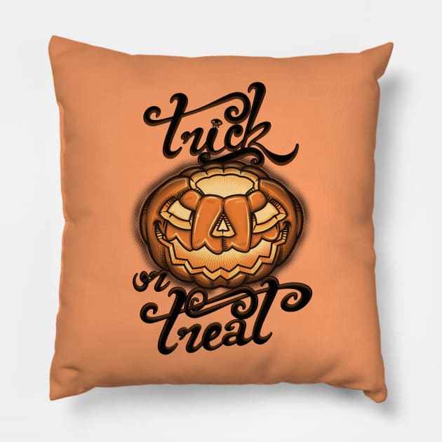 Trick or treat Pillow by BITICOL