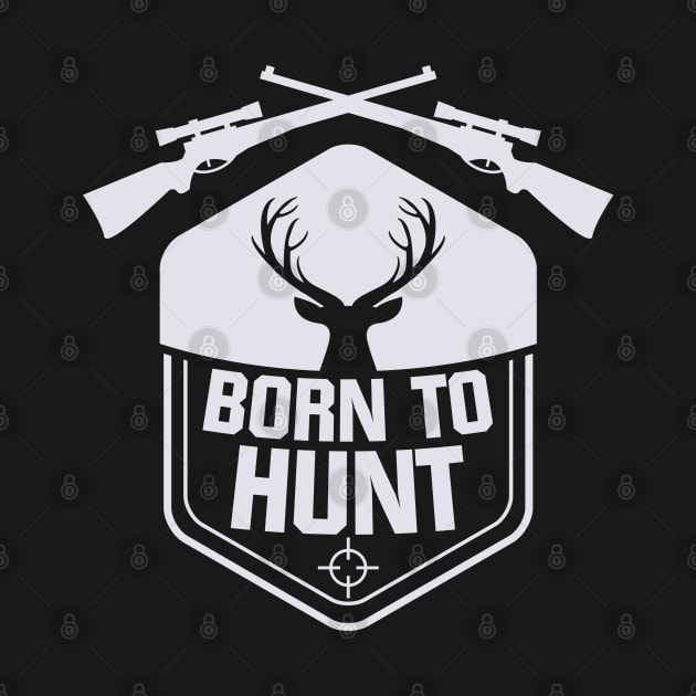 ✪ Born to hunt ✪ vintage hunter badge by Naumovski