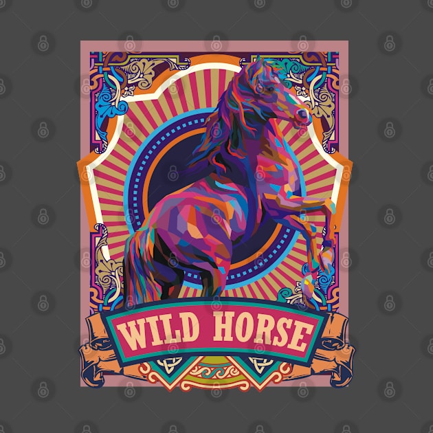 wild horse poster by Suroto