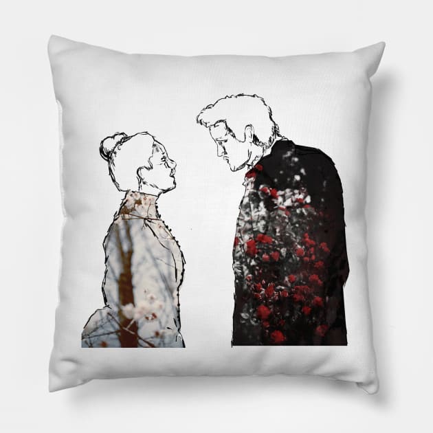 Eleven & Clara Pillow by ohdeerdesigns