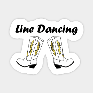 LINE Dance Cowboy Boots Magnet