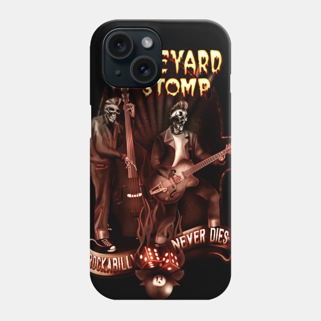 Rockabilly Graveyard Stomp Phone Case by hardtbonez