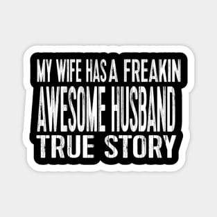 husband and wife joke Magnet