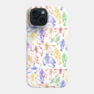 Rainbow Skeleton All Over Print Phone Case