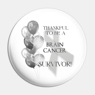 Brain Cancer Survivor Support Pin