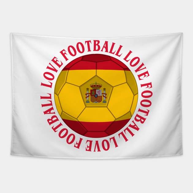 SPAIN- Spanish Coat of arms Football Soccer Icon Tapestry by IceTees