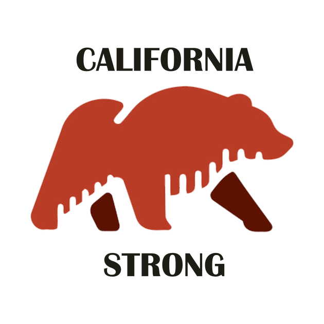 California strong, State flag to California lover by PRINT-LAND