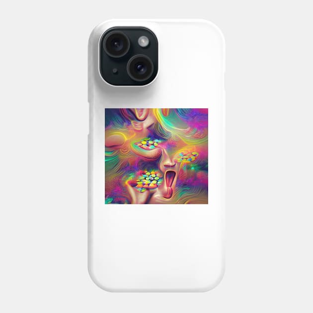 Psychedelic Ecstasy Phone Case by Mihadom