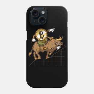 Funny Bitcoin Bull BTC Crypto Phone Case