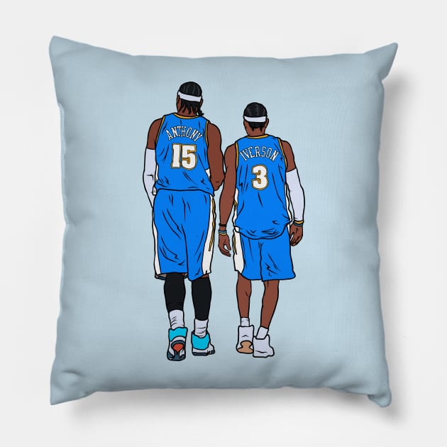 Melo & AI Pillow by rattraptees
