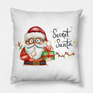 Santa Claus Secret Santa Pillow