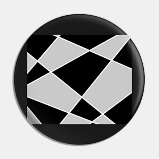 Geometric abstract - white and black. Pin