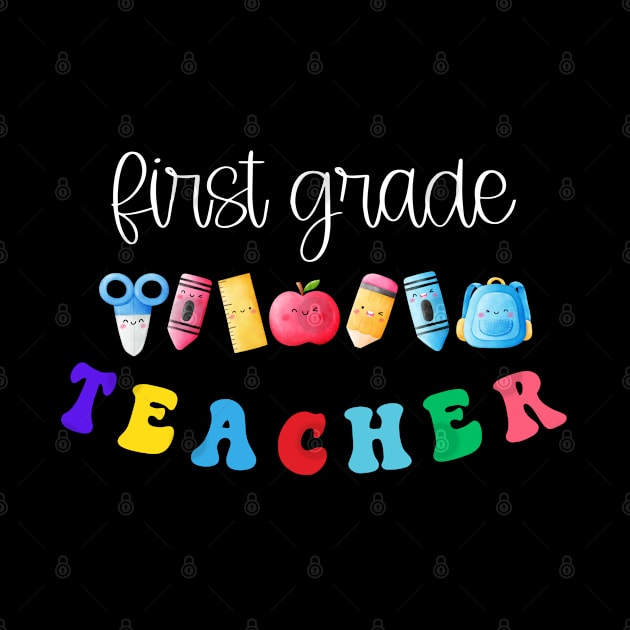 First Grade Teacher Shirt by TeeShop Designs