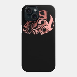 Rose Gold Human Skull Phone Case