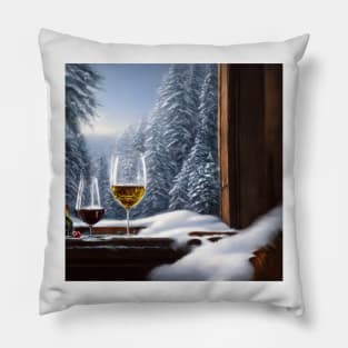 Wine in the Winter Pillow