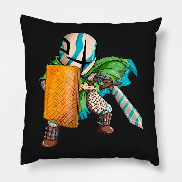 Mint Templar Pillow by MinosArt