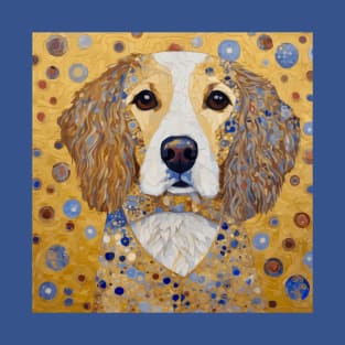 Gustav Klimt Style Dog with Colorful Patterns T-Shirt